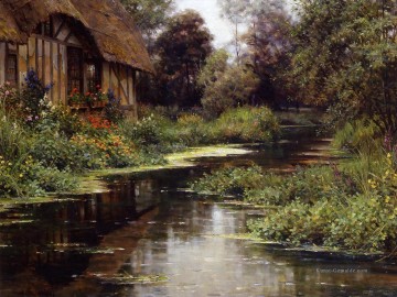  Aston Malerei - Sommernachmittag normandie Landschaft Louis Aston Knight